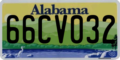 AL license plate 66CV032