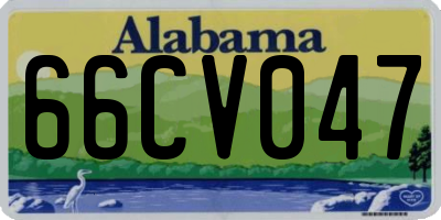 AL license plate 66CV047