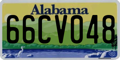AL license plate 66CV048
