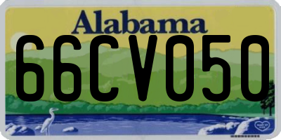 AL license plate 66CV050