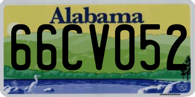 AL license plate 66CV052