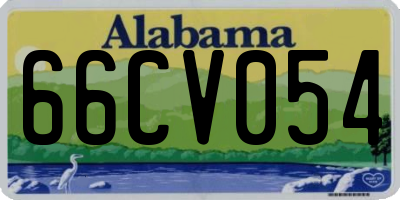AL license plate 66CV054