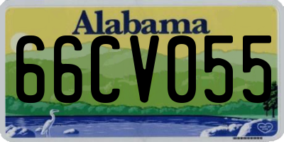 AL license plate 66CV055