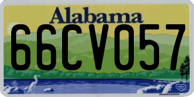 AL license plate 66CV057