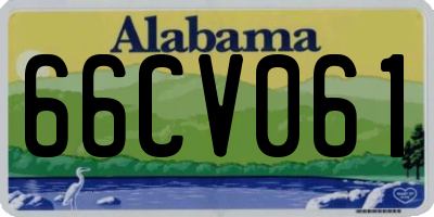 AL license plate 66CV061