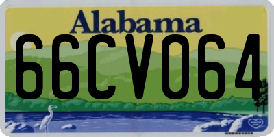 AL license plate 66CV064