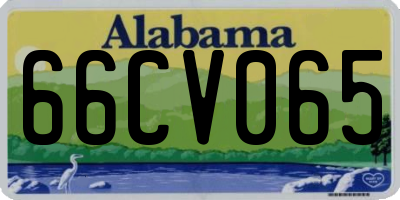 AL license plate 66CV065