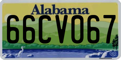 AL license plate 66CV067