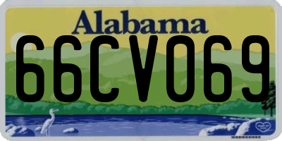 AL license plate 66CV069