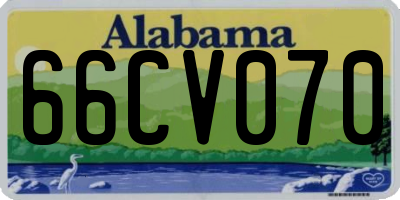 AL license plate 66CV070