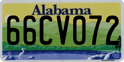 AL license plate 66CV072