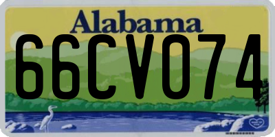 AL license plate 66CV074
