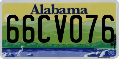 AL license plate 66CV076