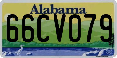 AL license plate 66CV079