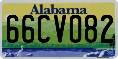 AL license plate 66CV082