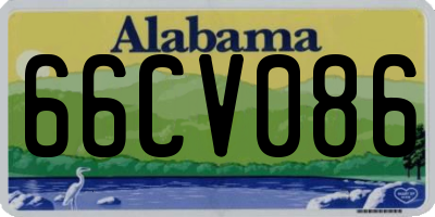 AL license plate 66CV086
