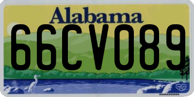 AL license plate 66CV089