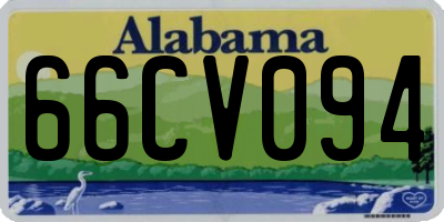 AL license plate 66CV094