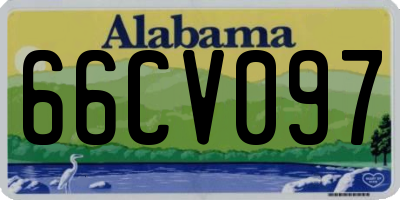 AL license plate 66CV097