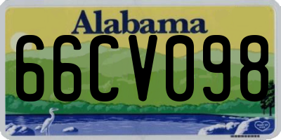 AL license plate 66CV098