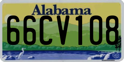 AL license plate 66CV108