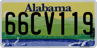 AL license plate 66CV119