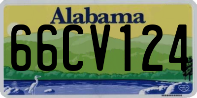 AL license plate 66CV124