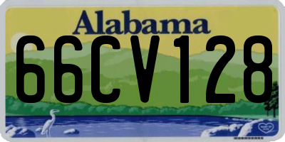 AL license plate 66CV128