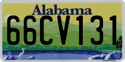 AL license plate 66CV131