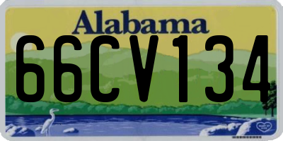 AL license plate 66CV134