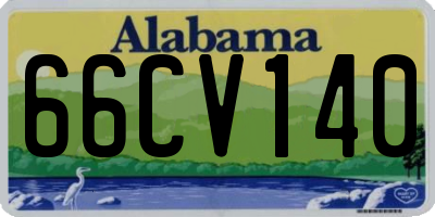 AL license plate 66CV140