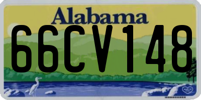 AL license plate 66CV148