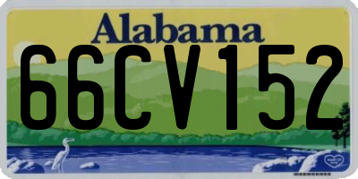 AL license plate 66CV152