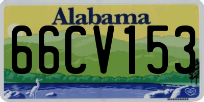 AL license plate 66CV153