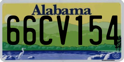 AL license plate 66CV154