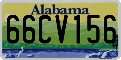 AL license plate 66CV156