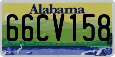 AL license plate 66CV158