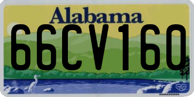 AL license plate 66CV160
