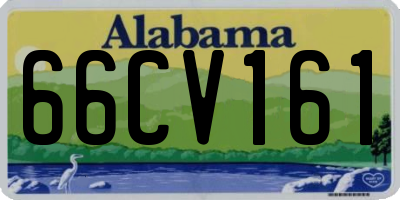 AL license plate 66CV161