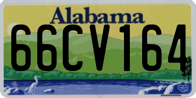 AL license plate 66CV164