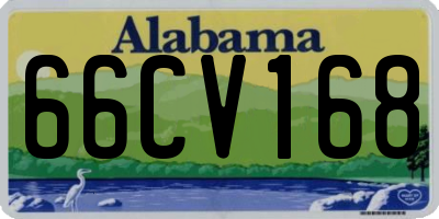 AL license plate 66CV168