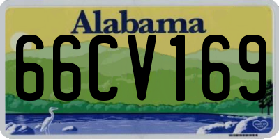 AL license plate 66CV169