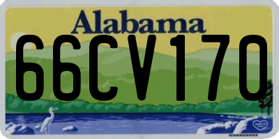 AL license plate 66CV170