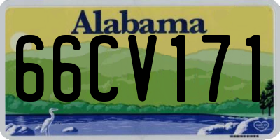 AL license plate 66CV171