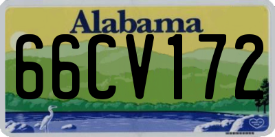 AL license plate 66CV172