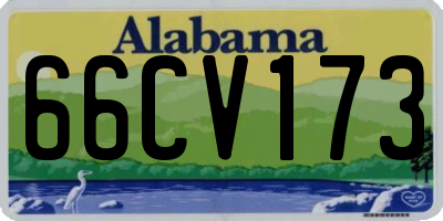AL license plate 66CV173