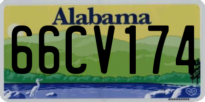 AL license plate 66CV174