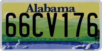 AL license plate 66CV176