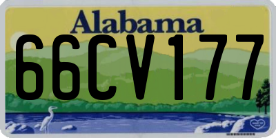 AL license plate 66CV177
