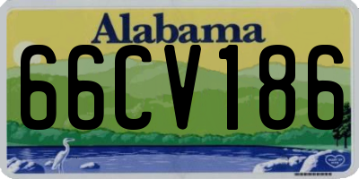 AL license plate 66CV186